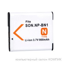 Аккумулятор фотокамеры 3,7V 900mAh Sony NP-BN1