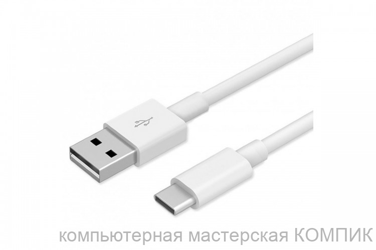 Кабель USB 2.0 штекер Type-C 1.0m Rubber (3A)