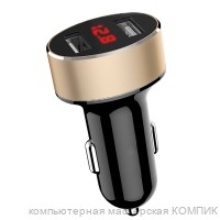 Переходник авто прикур. 2USB 5V-3100mA YY-XSP (быстр. заряд)