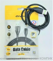 Data-кабель USB для iPhone Lightning 8-pin 1m. Awei CL-115L (2,4А)