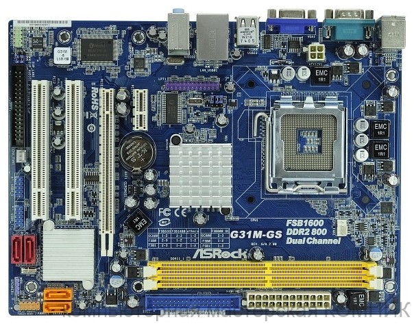 Материнская плата 775 Soket ASROCK G31M-GS  б/у