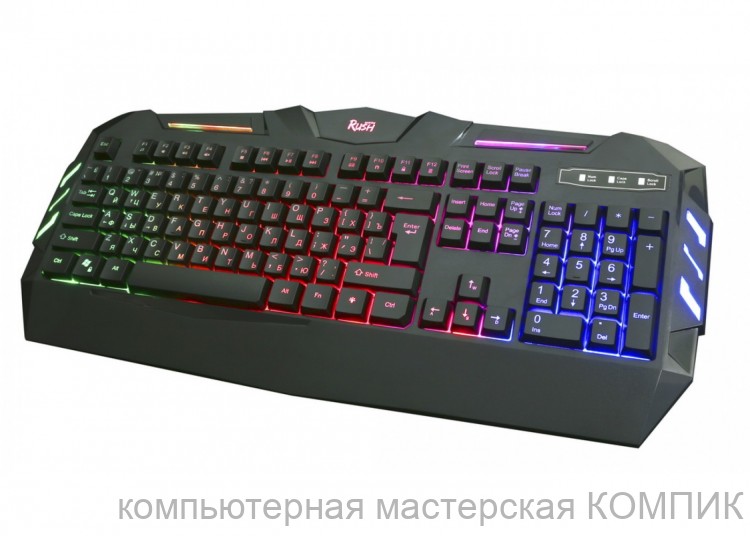 Клавиатура USB Smartbuy Rush SBK-309G-K (игровая с подсвет.)