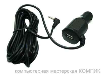 Авт. з/у для в/рег-ра 5V-2000mA (шт. 3,5*1,35) + гн. USB 3м AV-1025